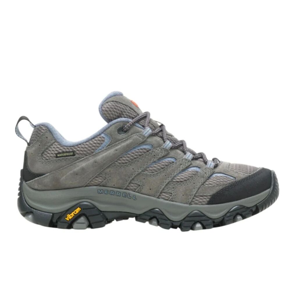 Merrell Moab 3 Hiking Shoes Womens Size 9 Granite Grey Suede Mesh Vibram Trail
